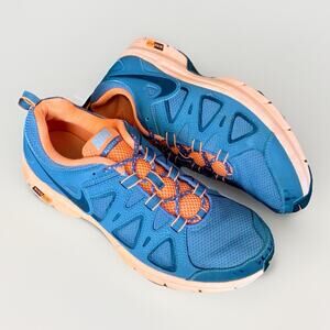 NIKE AIR ALVORD 10 Trail Running Shoe Grey/Orange Athletic Sport Sneaker MEN 9.5